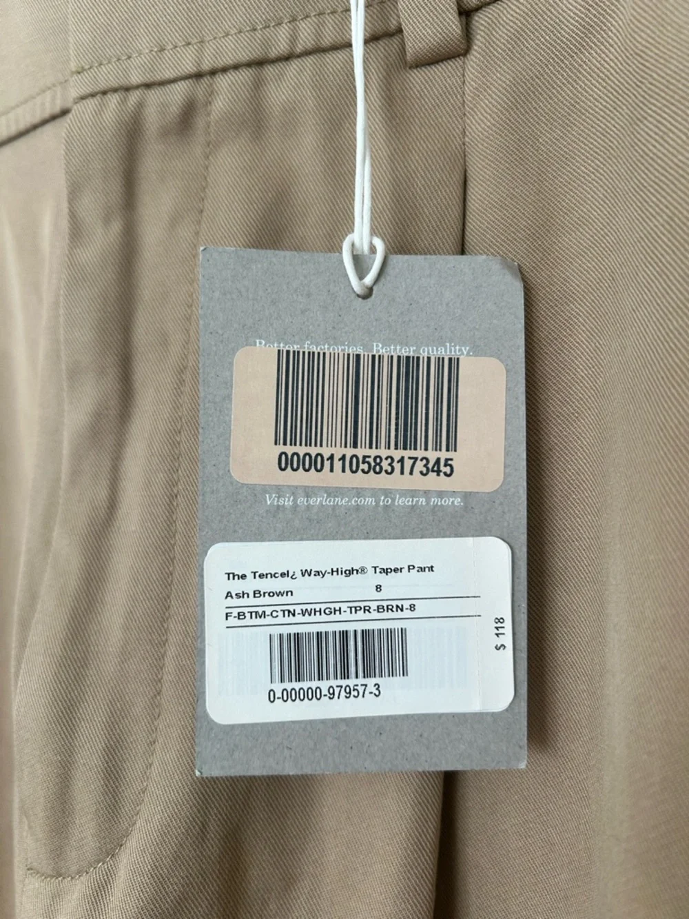 Everlane The Tencel Way-High Taper Pant - Picture 5 of 11